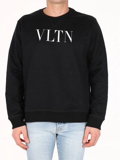 Shop Valentino Vltn Sweatshirt Black
