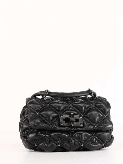 Shop Valentino Small Spikeme Bag In Black