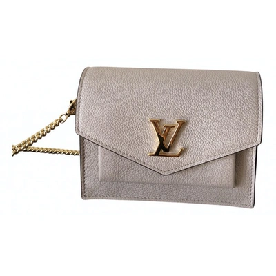 Mylockme leather crossbody bag Louis Vuitton Beige in Leather - 34040656