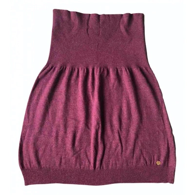 Pre-owned Pinko Purple Cashmere  Top