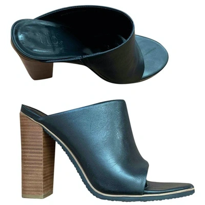 Pre-owned Tibi Leather Heels In Black