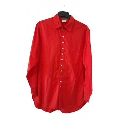 Pre-owned Yohji Yamamoto Red Cotton Shirts