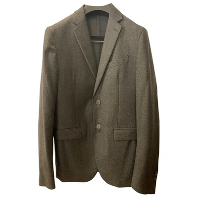 Pre-owned Fendi Grey Wool Jacket