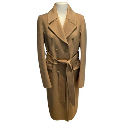Pre-owned Gucci Wool Coat In Camel