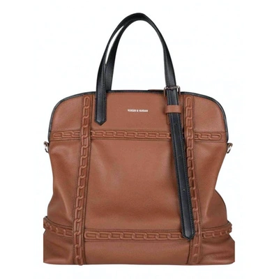 Pre-owned Vlieger & Vandam Camel Leather Handbag