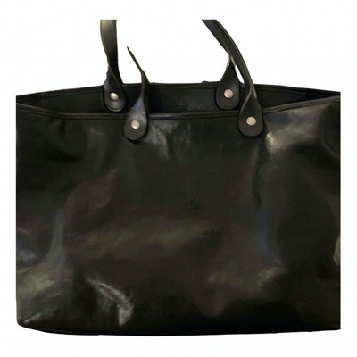 Pre-owned Il Bisonte Black Leather Travel Bag