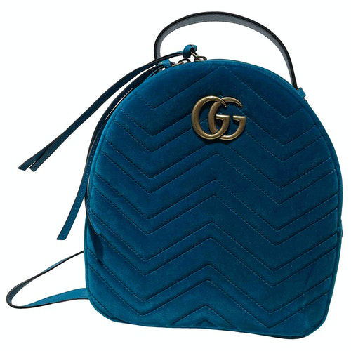 gucci marmont velvet backpack