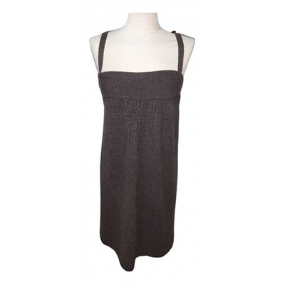 Pre-owned Hoss Intropia Cashmere Dress In Brown