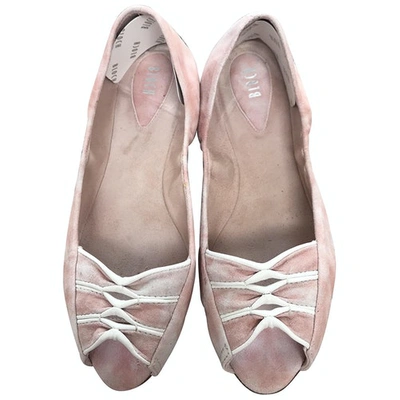 Pre-owned Bloch Ballet Flats In Pink