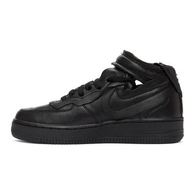 Shop Comme Des Garçons Black Nike Edition Air Force 1 Mid Sneakers In 1 Black