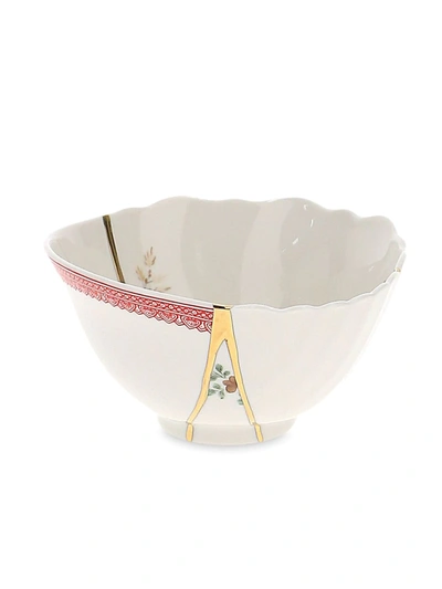 Seletti Crack Detail Bowl In White