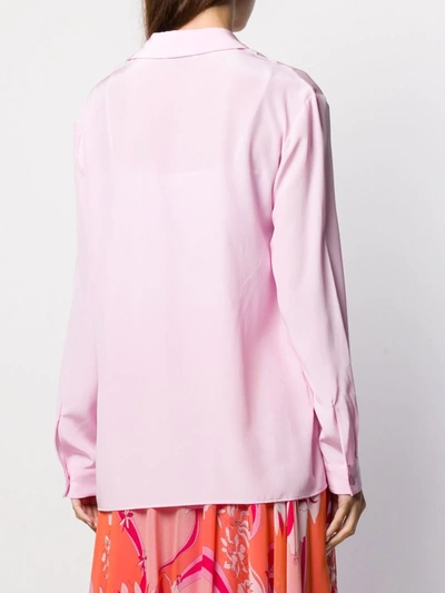 Shop Emilio Pucci Button Front Shirt In Pink