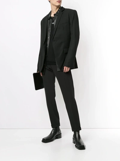 Shop Haider Ackermann Single-breasted Virgin Wool Blazer In Black