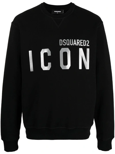 Dsquared2 Icon-print Sweatshirt In Black