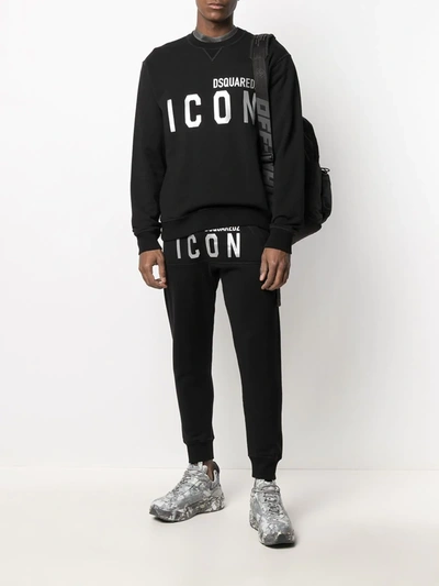 Dsquared2 Icon-print Sweatshirt In Black