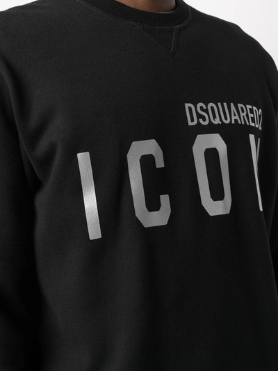 Dsquared2 Icon-print Sweatshirt In Black