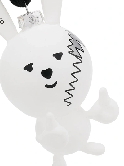 Shop Natasha Zinko Holiday Bunny Ornament In White