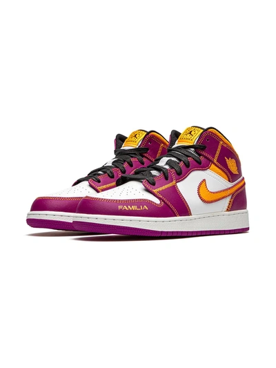 Shop Jordan Air  1 Mid “day Of The Dead” Sneakers In Purple