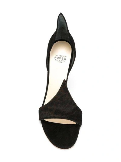 Shop Francesco Russo Slip-on Stiletto Sandals