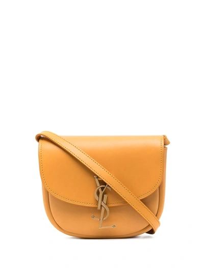 Shop Saint Laurent Small Kaia Crossbody Bag In Yellow