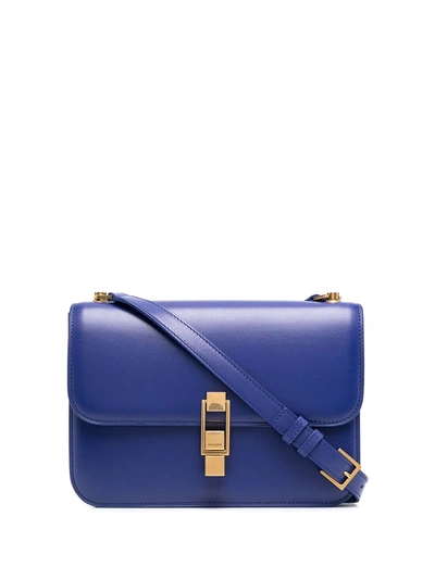 Shop Saint Laurent Carre Square-shape Shoulder Bag In Blue