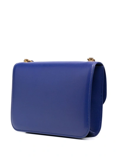 Shop Saint Laurent Carre Square-shape Shoulder Bag In Blue