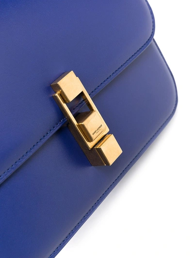 Shop Saint Laurent Carre Square-shape Shoulder Bag In Blue