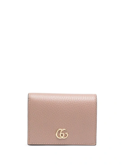 Shop Gucci Gg Motif Logo-plaque Wallet In Neutrals