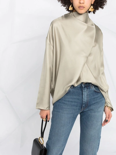 Totême Twisted Seam High-rise Straight-leg Organic-denim Jeans In Blue