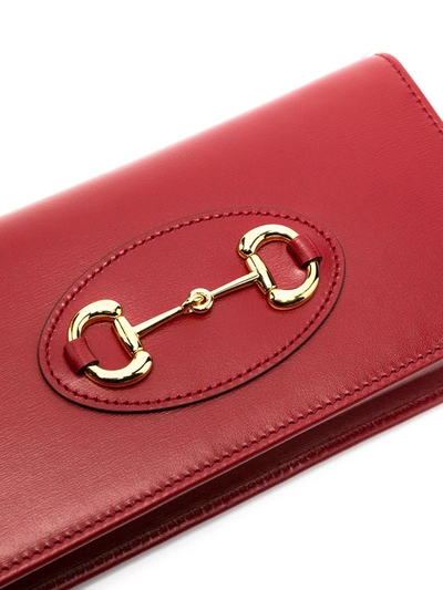 Shop Gucci 1955 Horsebit Crossbody Bag In Red
