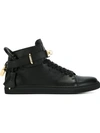 BUSCEMI CLASP DETAIL LACE-UP SNEAKERS,W1007SP14100MMFLAT11140073