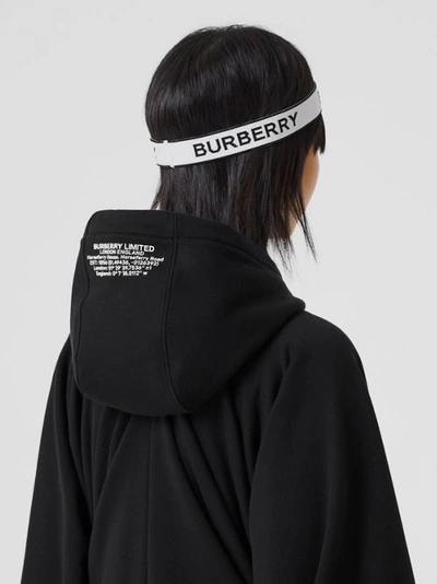 Shop Burberry Logo Jacquard Headband In White