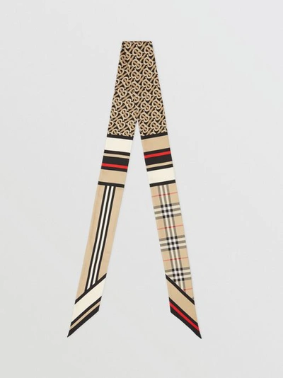 Burberry Check Archive Scarf In Archive Beige
