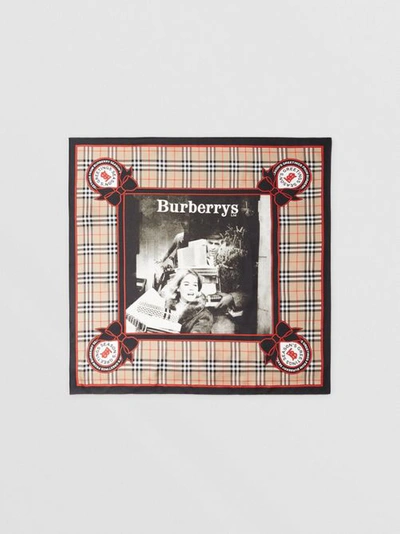 Shop Burberry Archive Campaign Pr In Archive Beige