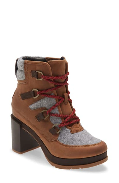 Shop Sorel Blake Waterproof Lace-up Boot In Velvet Tan Leather
