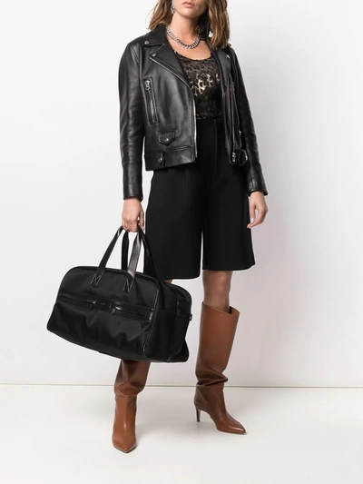 Shop Saint Laurent Two-way Zip Duffle Bag In Black