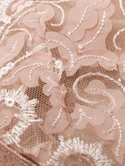 Shop Belle Et Bon Bon Ophelia Lace-patterned Bodysuit In Pink