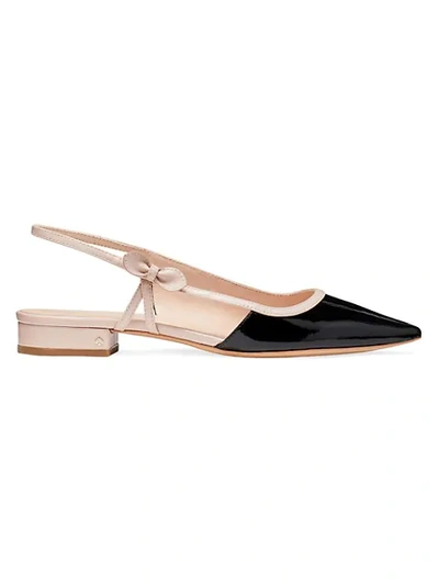 Shop Kate Spade Mae Patent Leather Slingback Pumps In Black