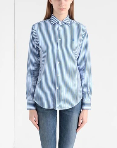 Shop Polo Ralph Lauren Striped Shirt In Azure