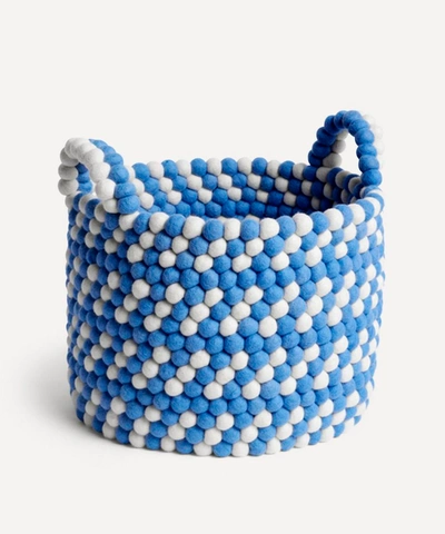 Shop Hay Bead Dash Basket In Blue