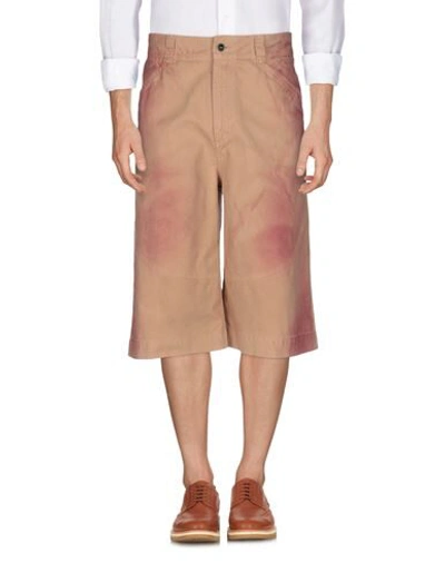 Shop Jacquemus 3/4-length Shorts In Sand