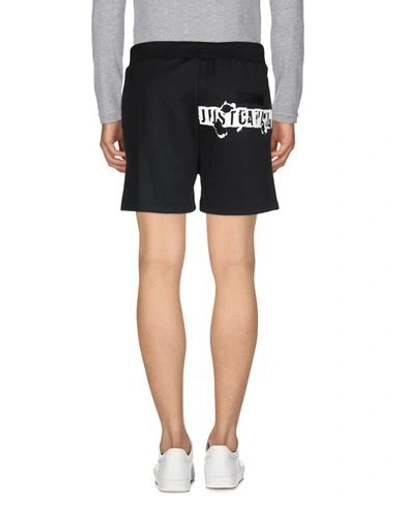 Shop Just Cavalli Shorts & Bermuda Shorts In Black