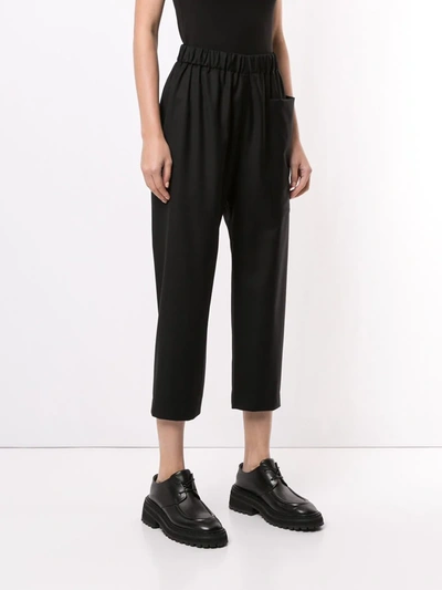 Sofie D'hoore Cropped Straight-leg Trousers In Black