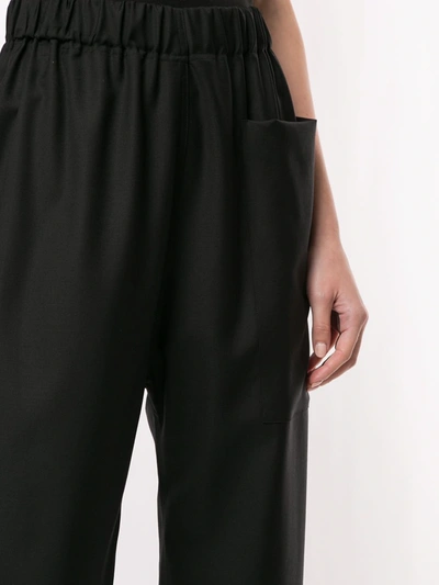 Sofie D'hoore Cropped Straight-leg Trousers In Black