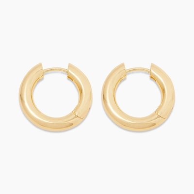Shop Gorjana Lou Hoop Earrings In Gold Plated Brass, Women's By