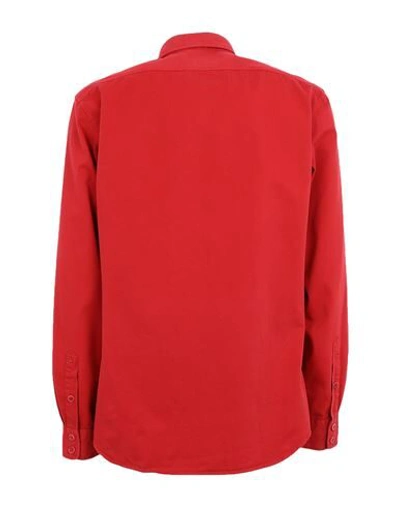 Shop Belstaff Man Shirt Red Size S Cotton