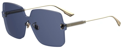 Shop Dior Colorquake1 Rectangle Sunglasses In Blue