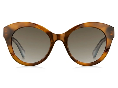 Shop Kate Spade Karleigh/s Round Sunglasses In Brown