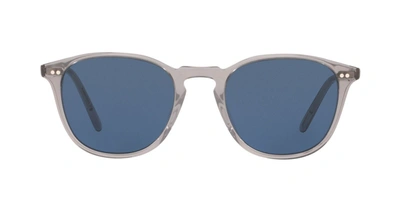 Shop Oliver Peoples 0ov5414suâ  Round Sunglasses In Grey