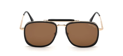 Shop Tom Ford Ft0665 5801e Navigator Sunglasses In Brown